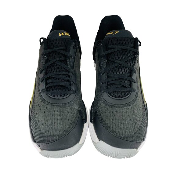 Under Armour Spawn 7 Black Metallic Gold Men\'s Basketball Shoes 3028461-002 main image 7